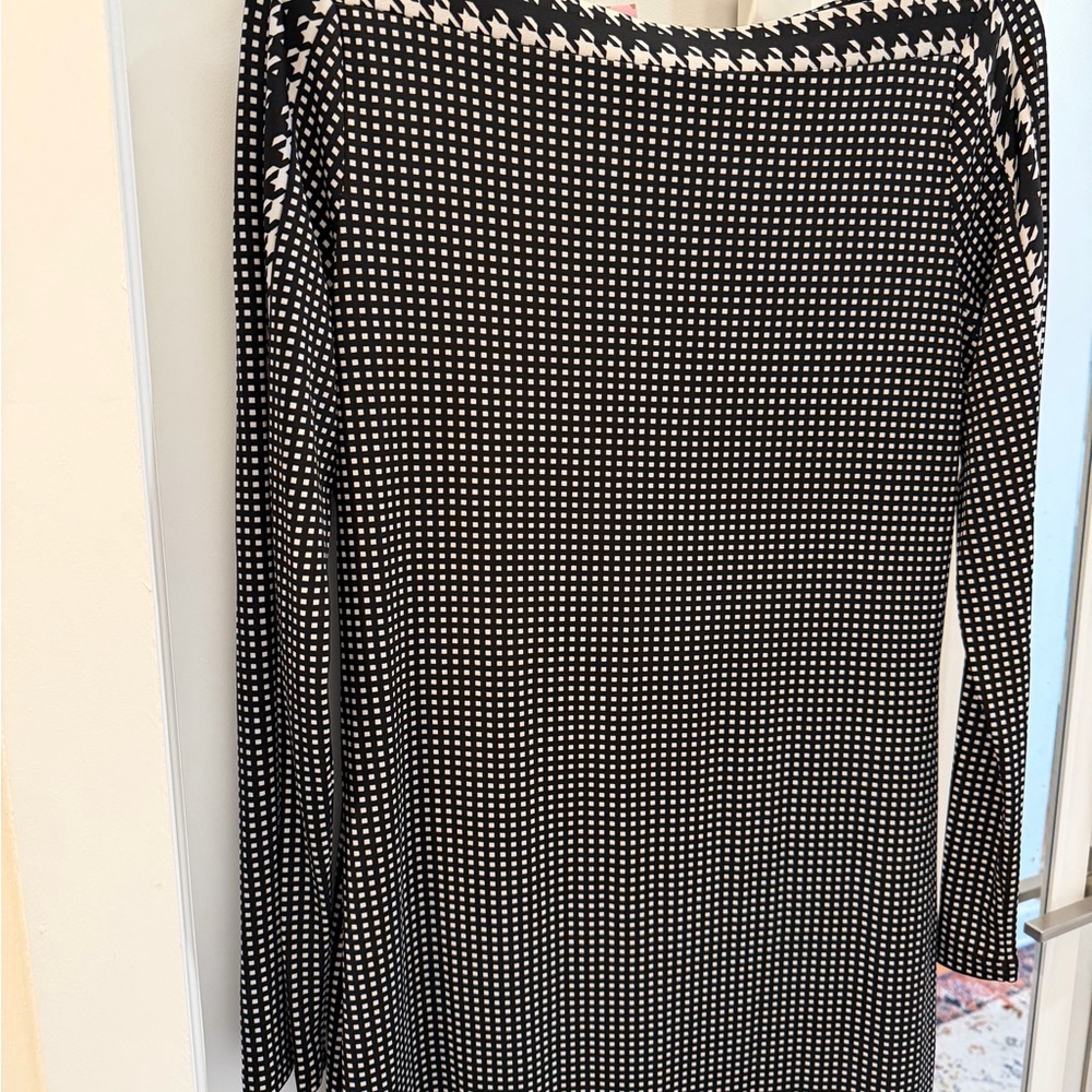 Michael Kors Black and White Patterned dress